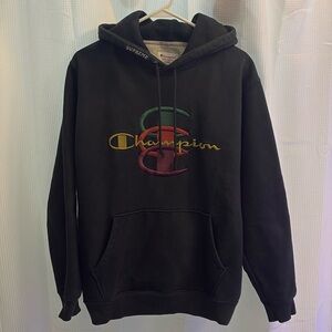 Supreme x Champion stacked logo hoodie size L